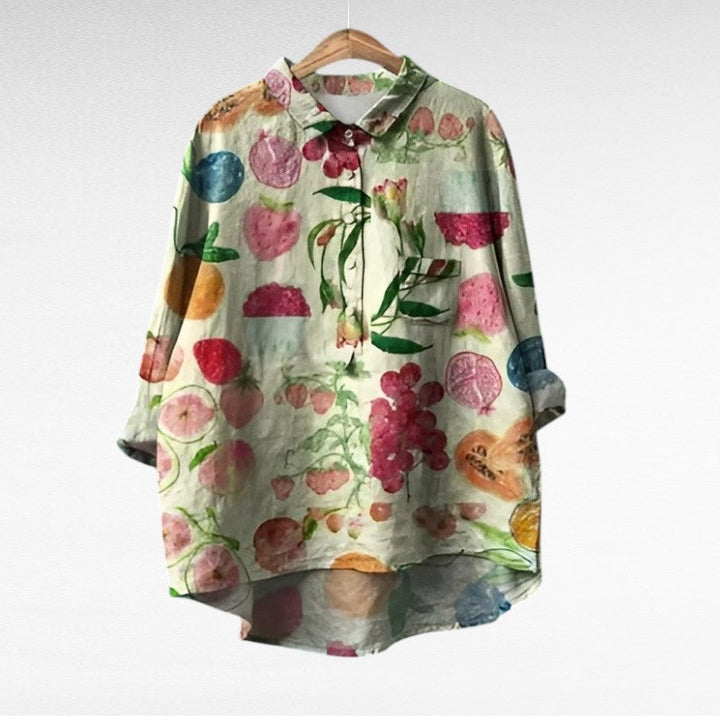 Clara | Blouse en Lin Élégante pour l'Été