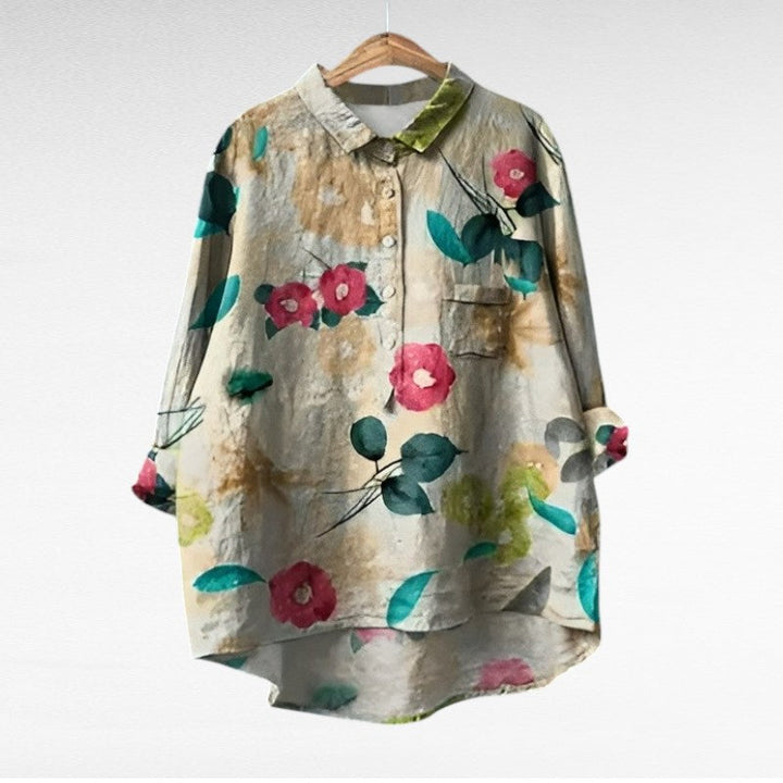 Clara | Blouse en Lin Élégante pour l'Été