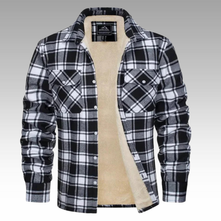 Isidore - Veste Trucker Rayée en Fleece
