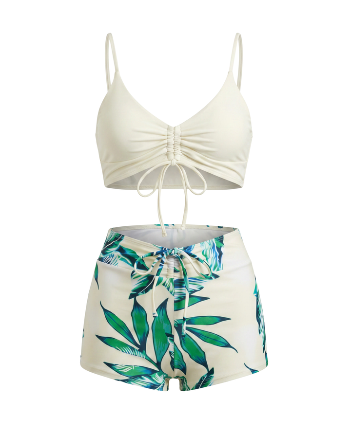Ensemble de Bikini à Imprimé Floral