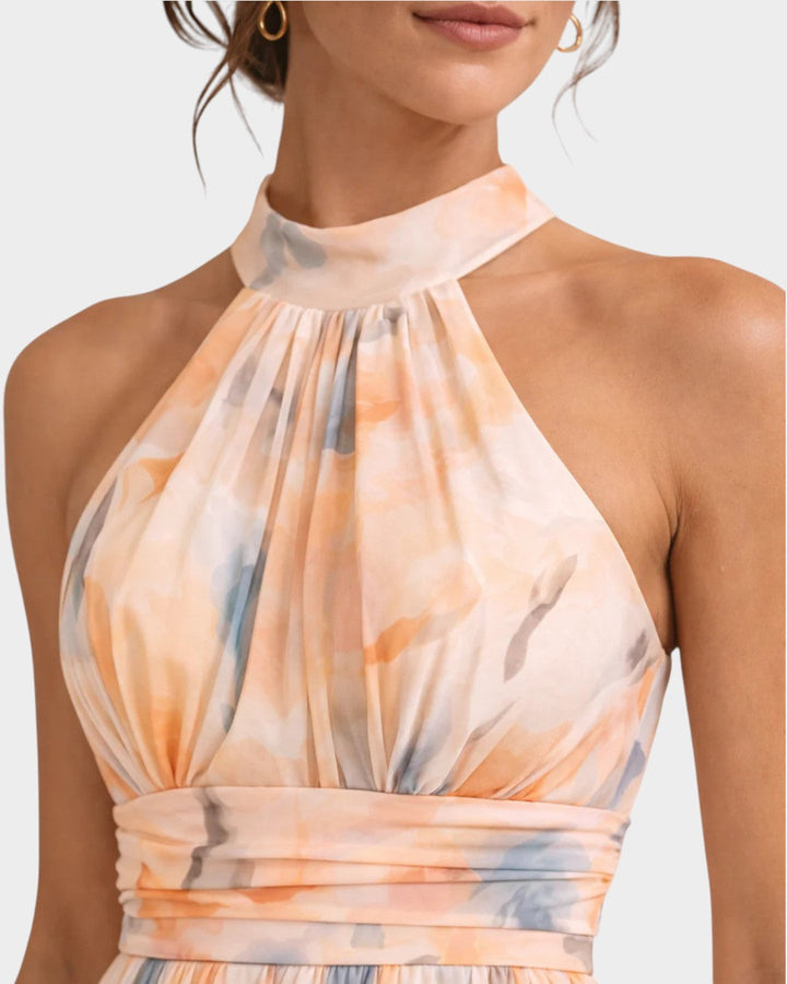 Ombeline | ROBE MAXI À COL HALTER