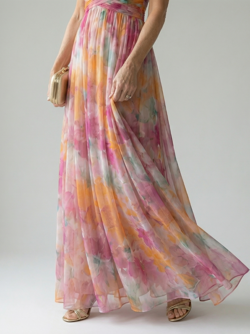Sylvaine | Robe Maxi avec Bretelles