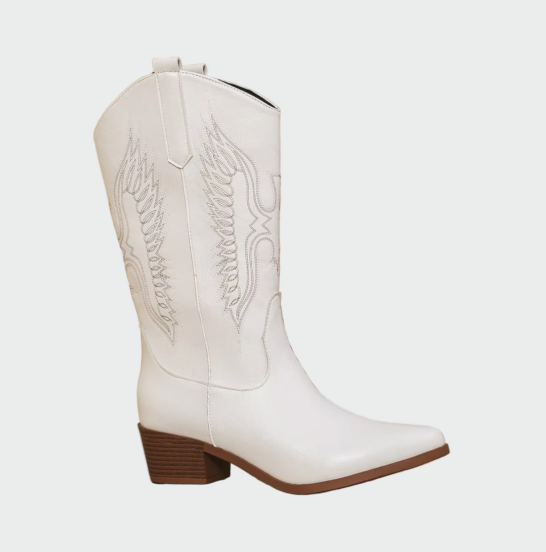 Bottes de cowboy en cuir western