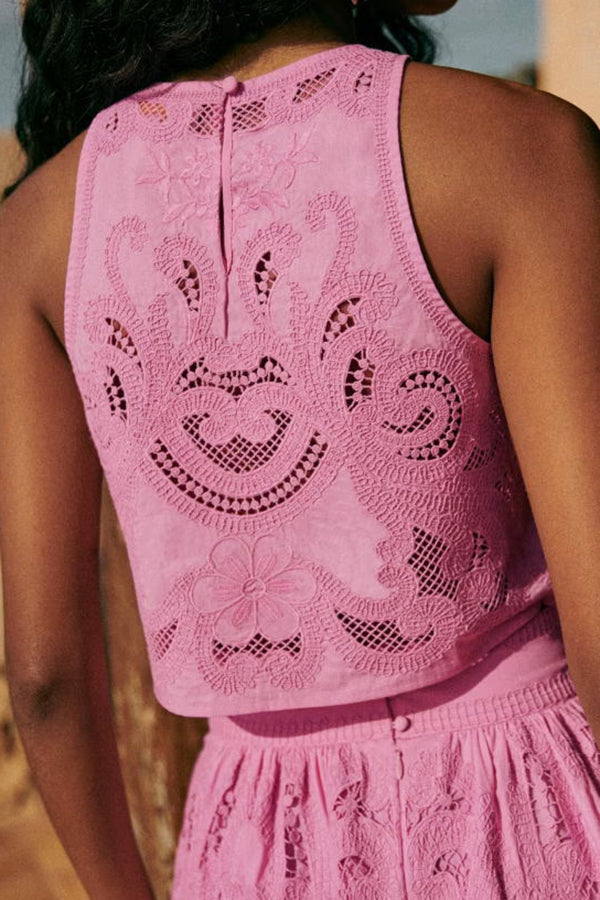 Lea - Ensemble en Dentelle Rose