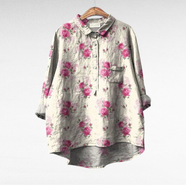 Solveig | Blouse en Lin Élégante pour l'Été