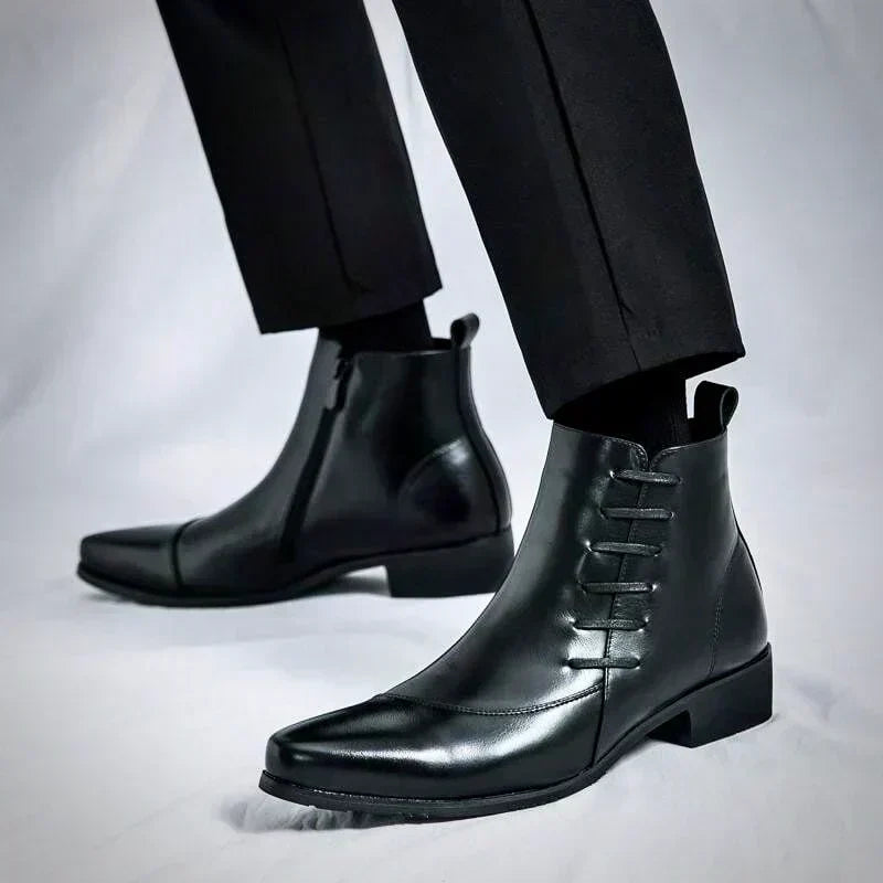 Blanche - Bottes en Cuir Élégantes