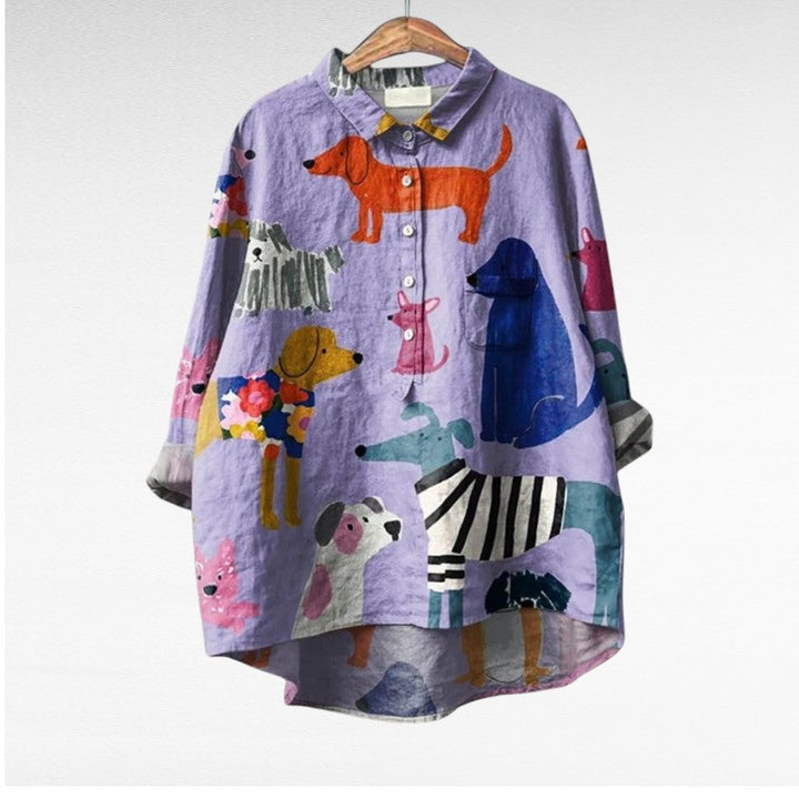Louise | Blouse en Lin Élégante pour l'Été