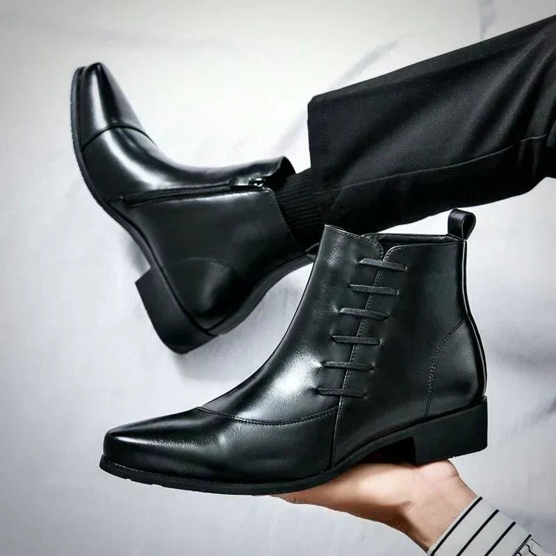 Blanche - Bottes en Cuir Élégantes