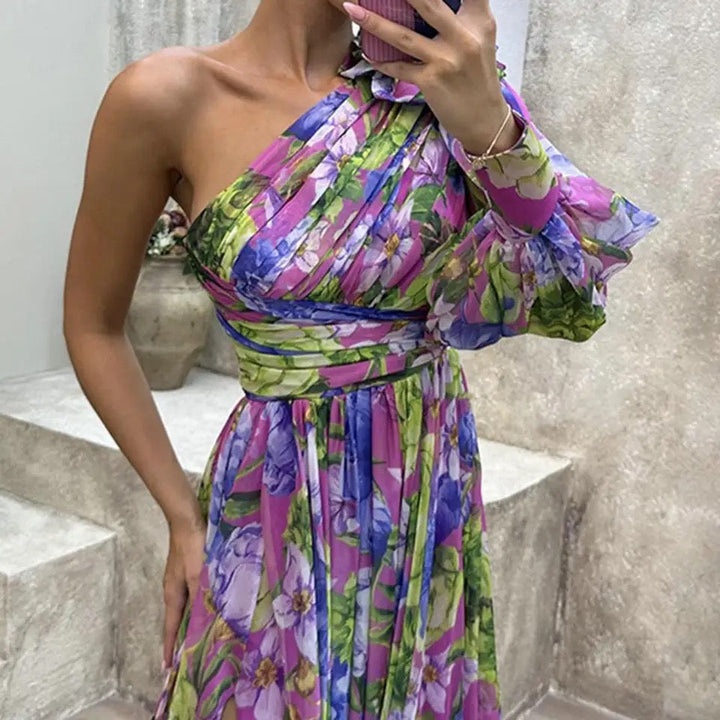 Cyrille | Robe asymétrique à une épaule