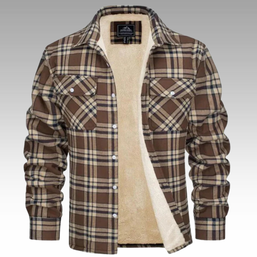 Isidore - Veste Trucker Rayée en Fleece