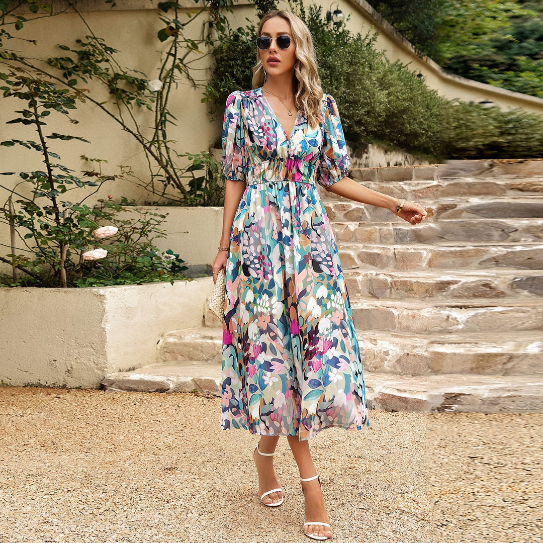 Lea | Robe charmante avec décolleté en V