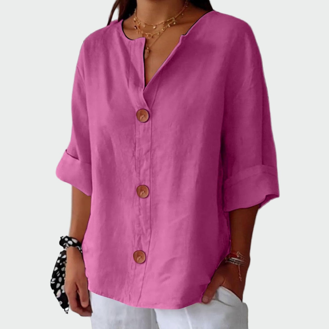 Blouse Texturée Décontractée
