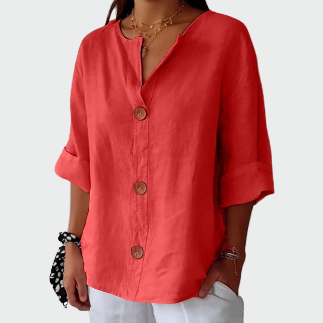 Blouse Texturée Décontractée