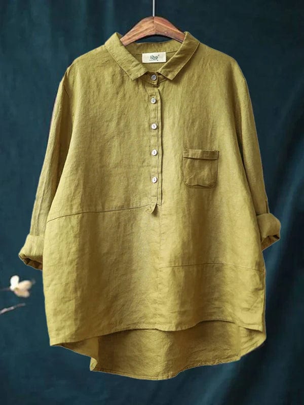 Olympe | Blouse en Lin Élégante pour l'Été