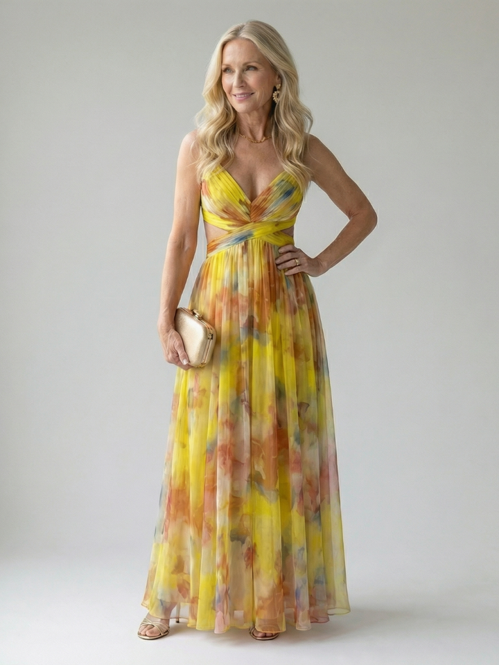 Sylvaine | Robe Maxi avec Bretelles