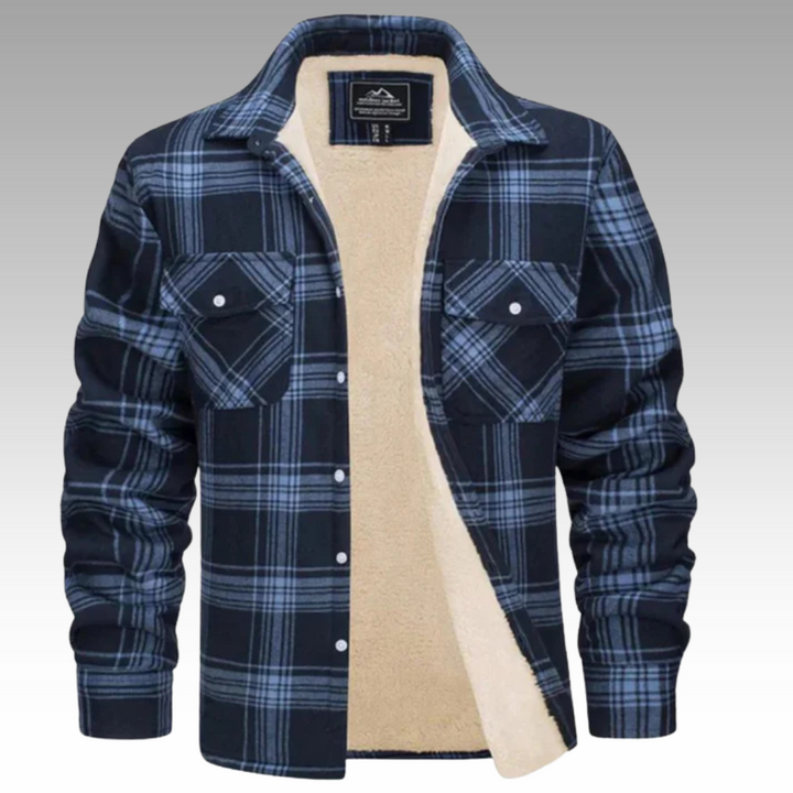 Isidore - Veste Trucker Rayée en Fleece