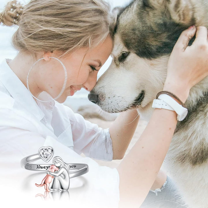 Câlin de Chien - Bague (Rose)