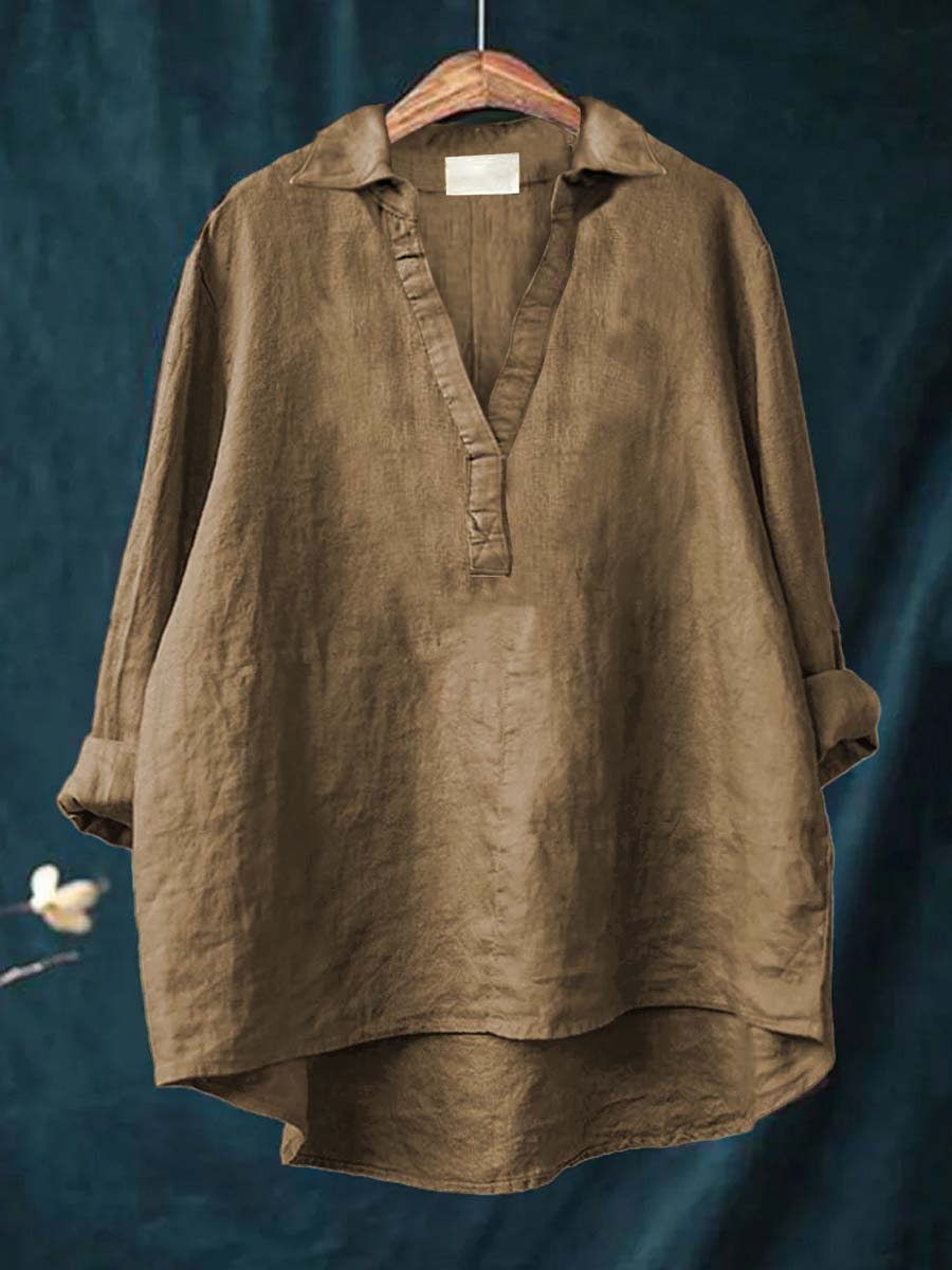Beatrice | Blouse en Lin Élégante pour l'Été