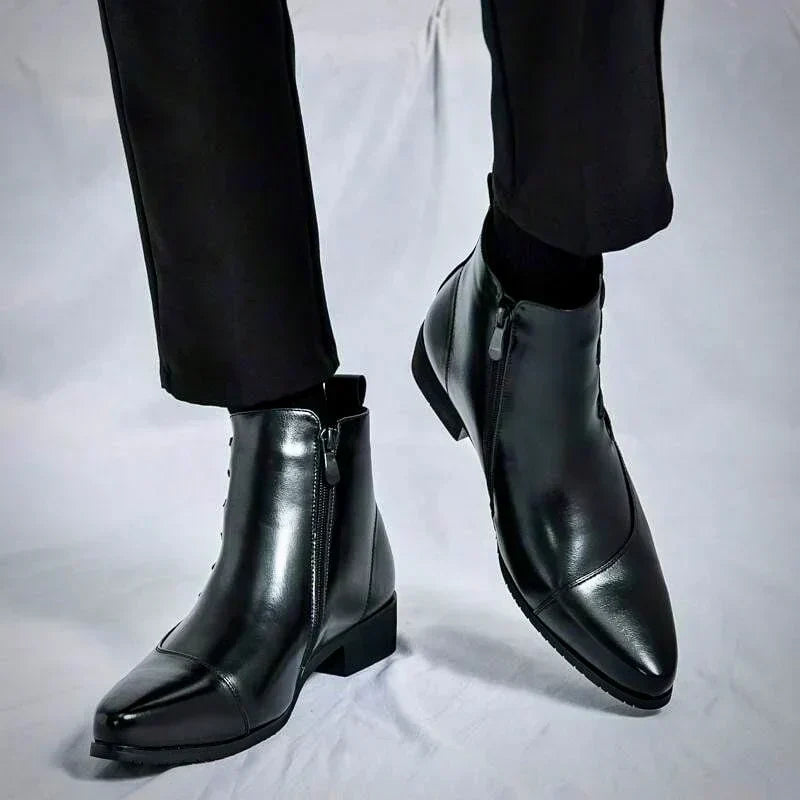 Blanche - Bottes en Cuir Élégantes