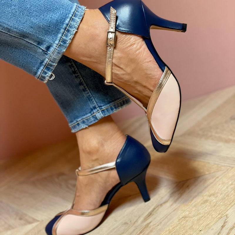 Delphine | Ballerines T-Strap Colorées et Confortables avec Bout Rond