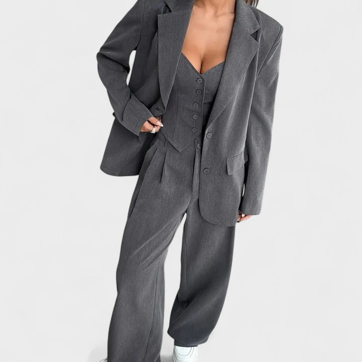Elvire - Costume Élégant en 3 Pièces