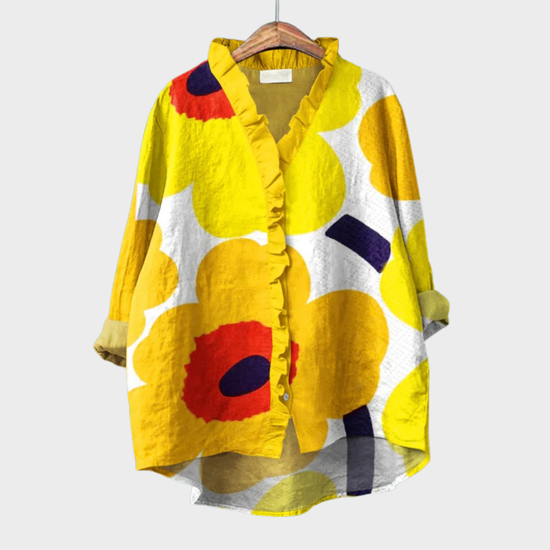 Jacqueline | Blouse en lin élégante pour l'été