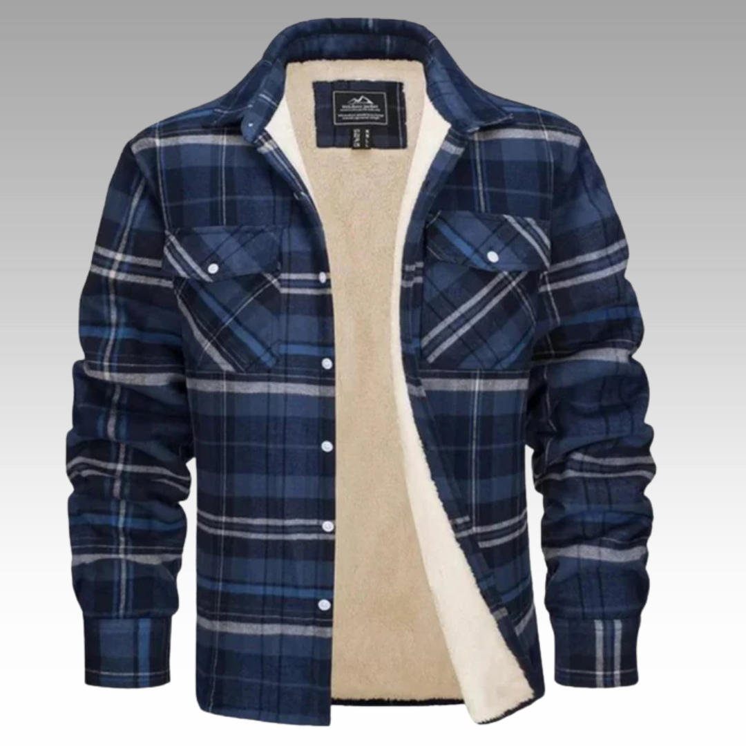 Isidore - Veste Trucker Rayée en Fleece
