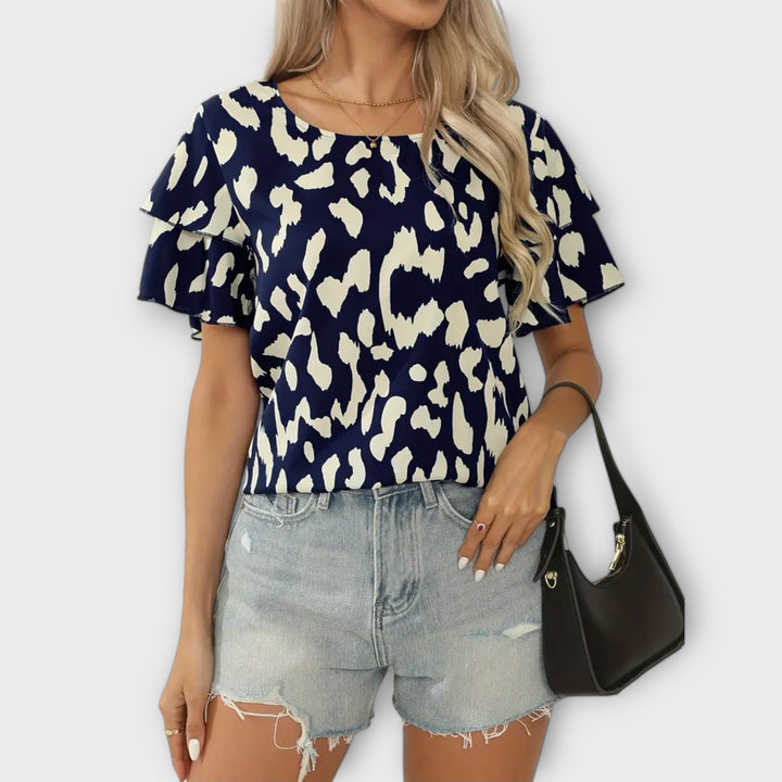 Louise | Blouse décontractée à col rond