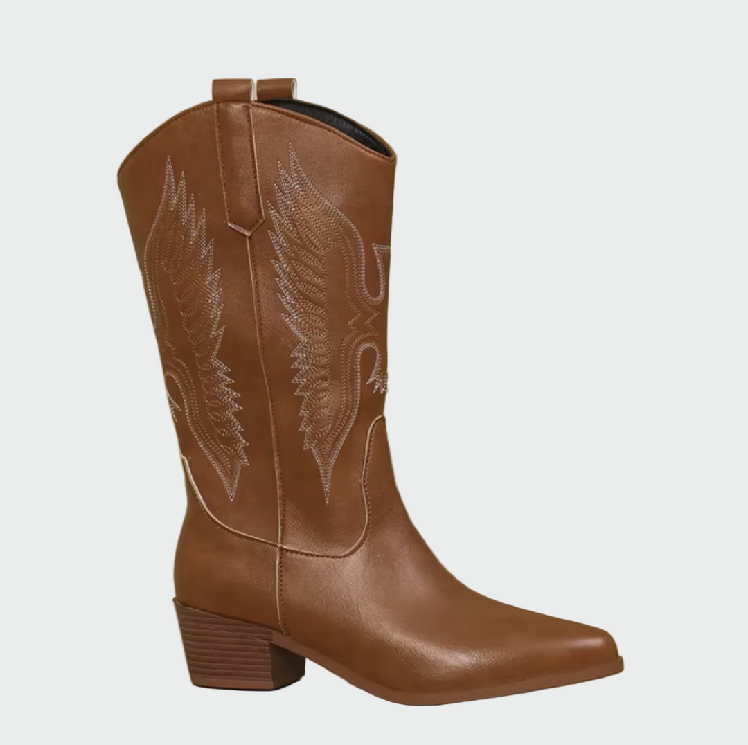 Bottes de cowboy en cuir western