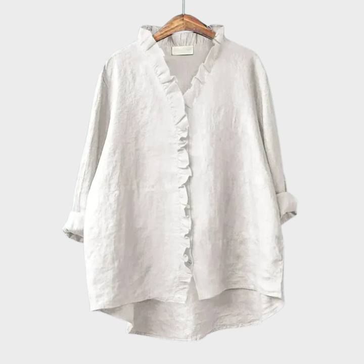 Claire | Blouse en Lin Élégante pour l'Été