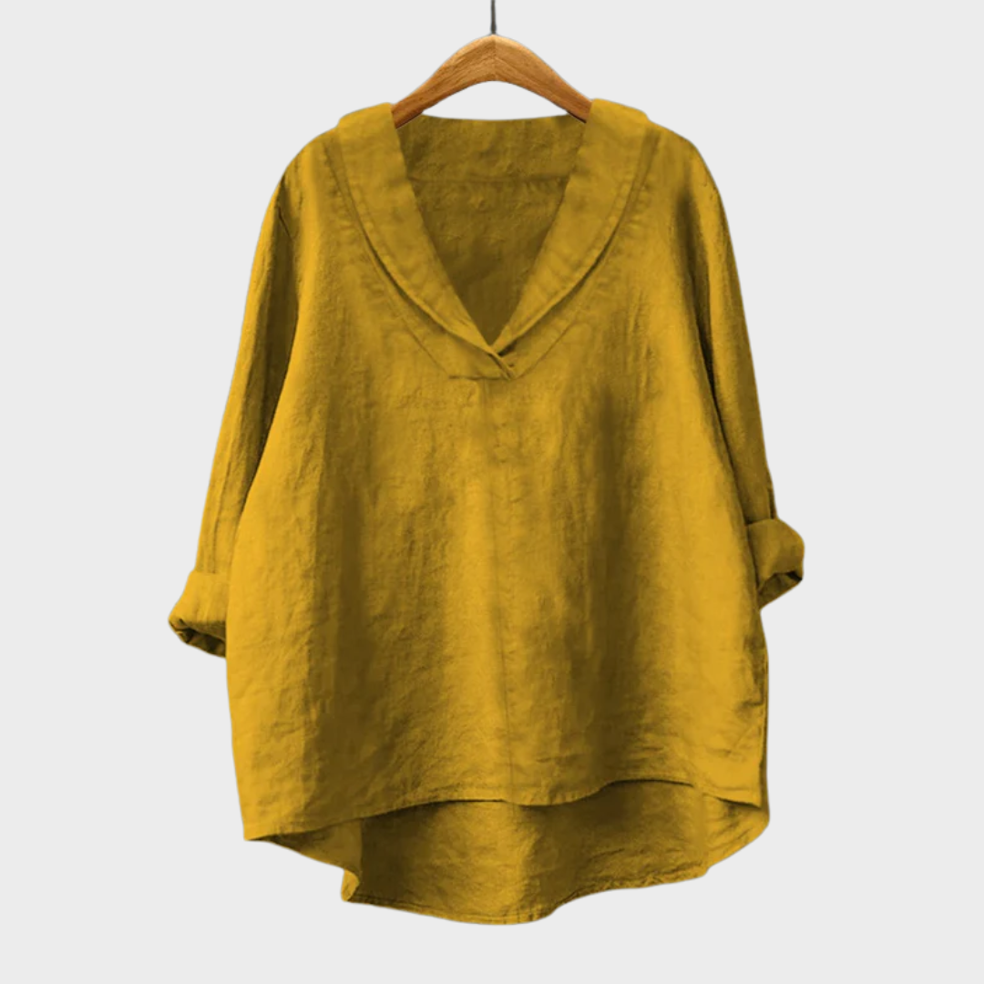 Quiterie | Blouse en Lin Élégante pour l'Été