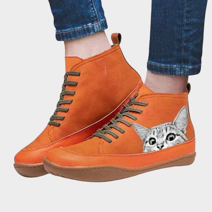 Élise - Bottes en Cuir pour Amateurs de Chats