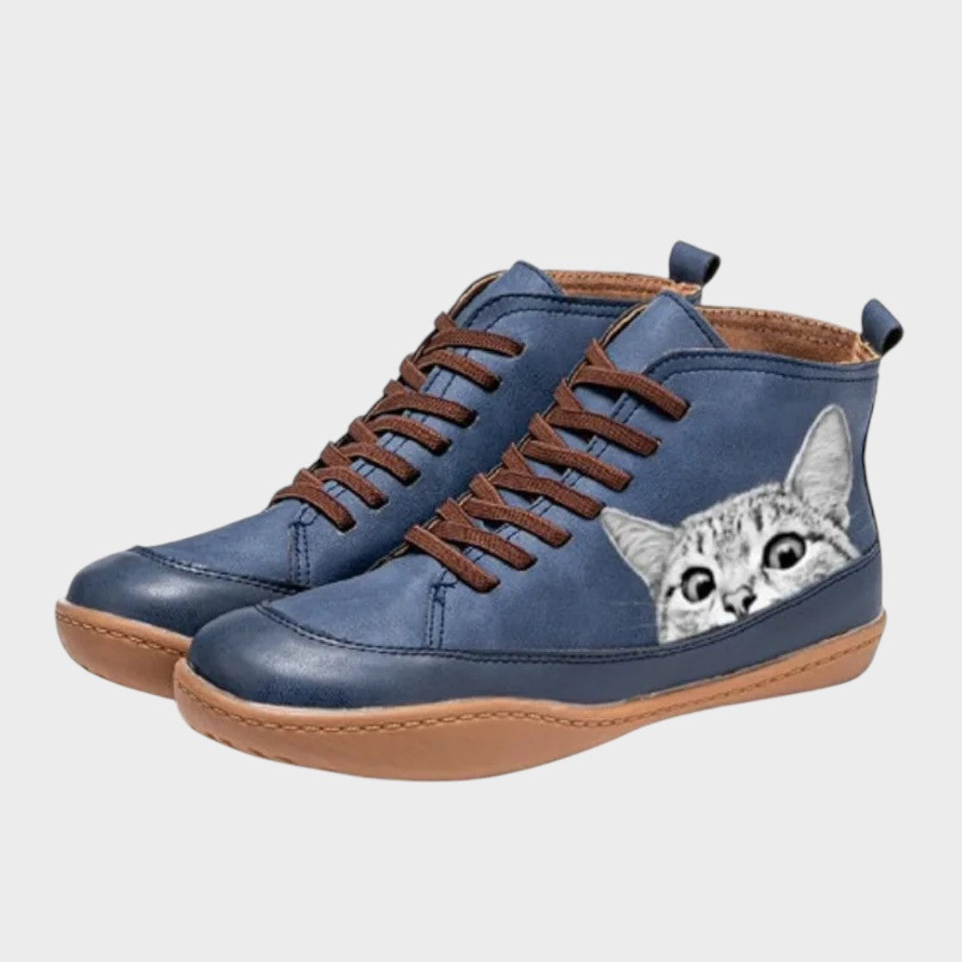 Élise - Bottes en Cuir pour Amateurs de Chats