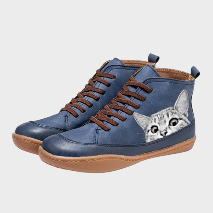Élise - Bottes en Cuir pour Amateurs de Chats