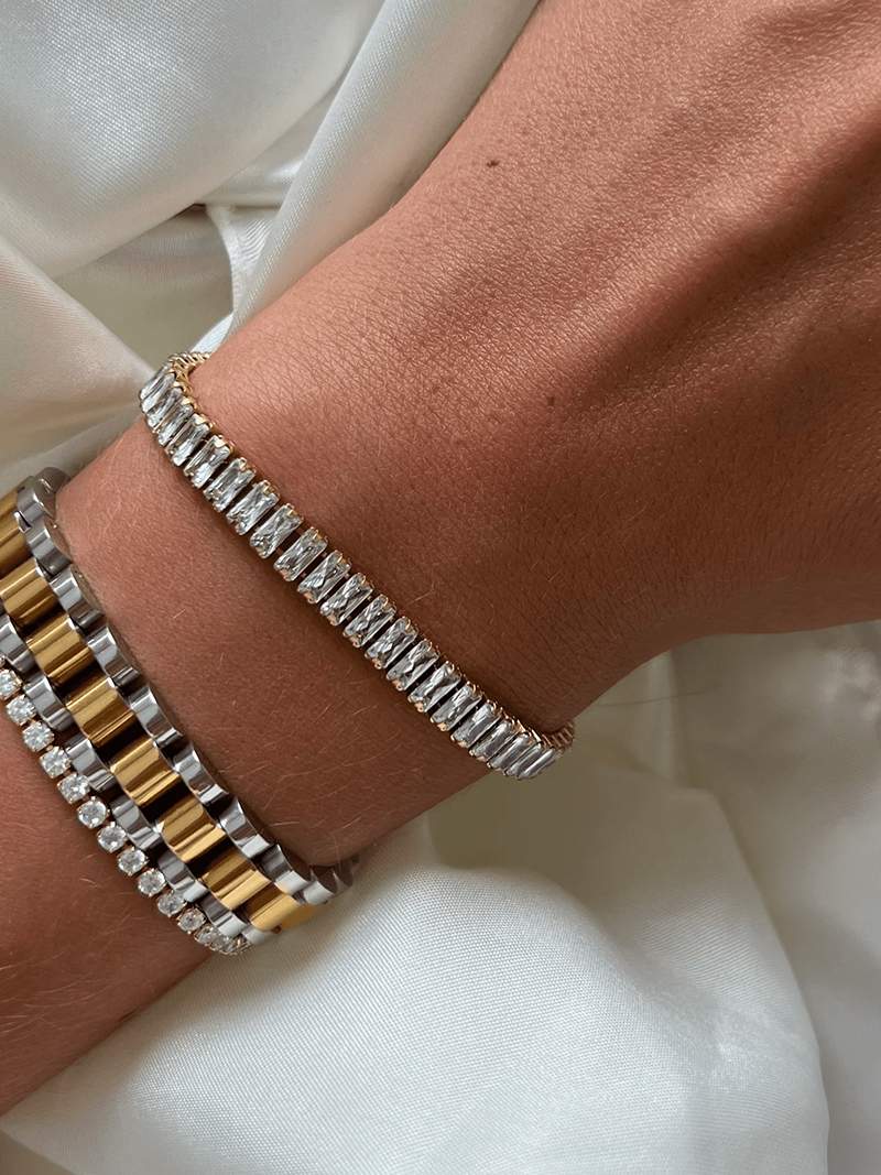 Bracelet Riviere Baguette