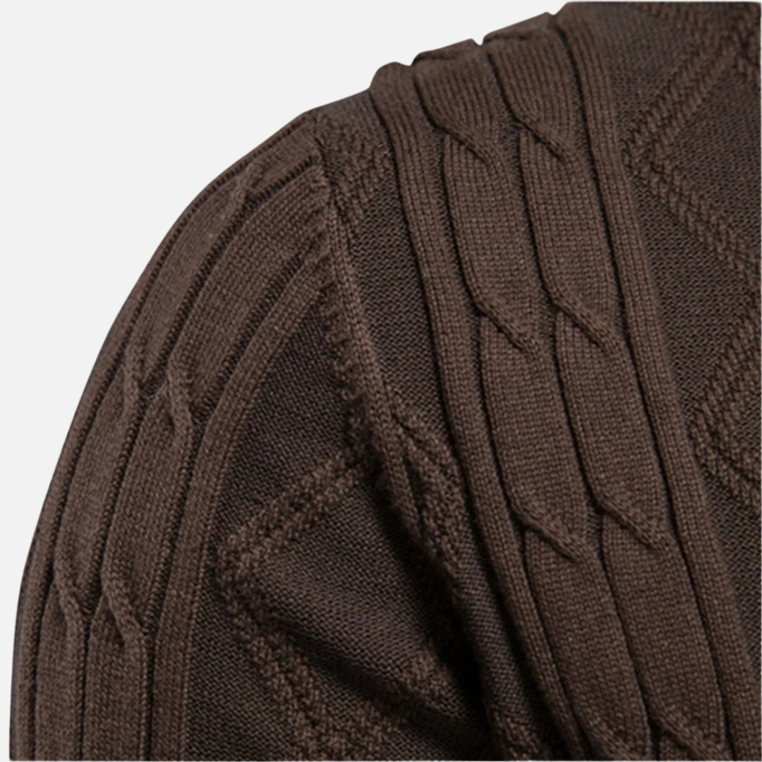 Ilan - Cardigan Argyle Mélange Doux