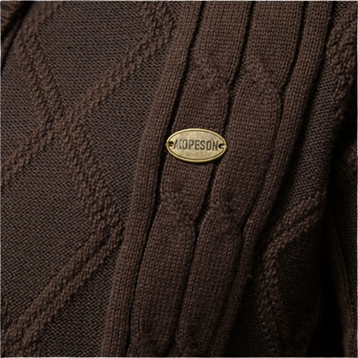 Ilan - Cardigan Argyle Mélange Doux