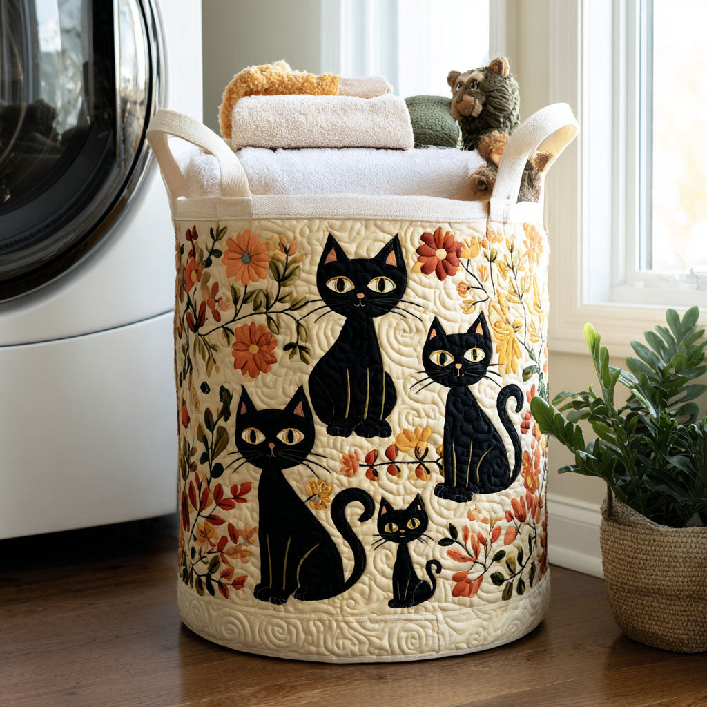 Amélie™ | Panier Matelassé Designs de Chats