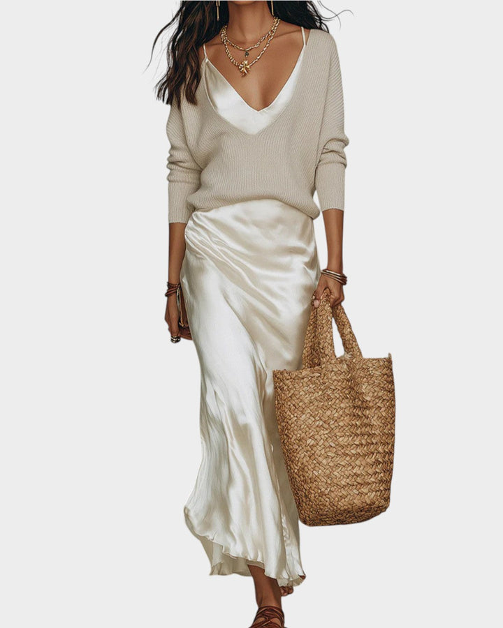 Marielle | Robe Slip & Ensemble Tricot