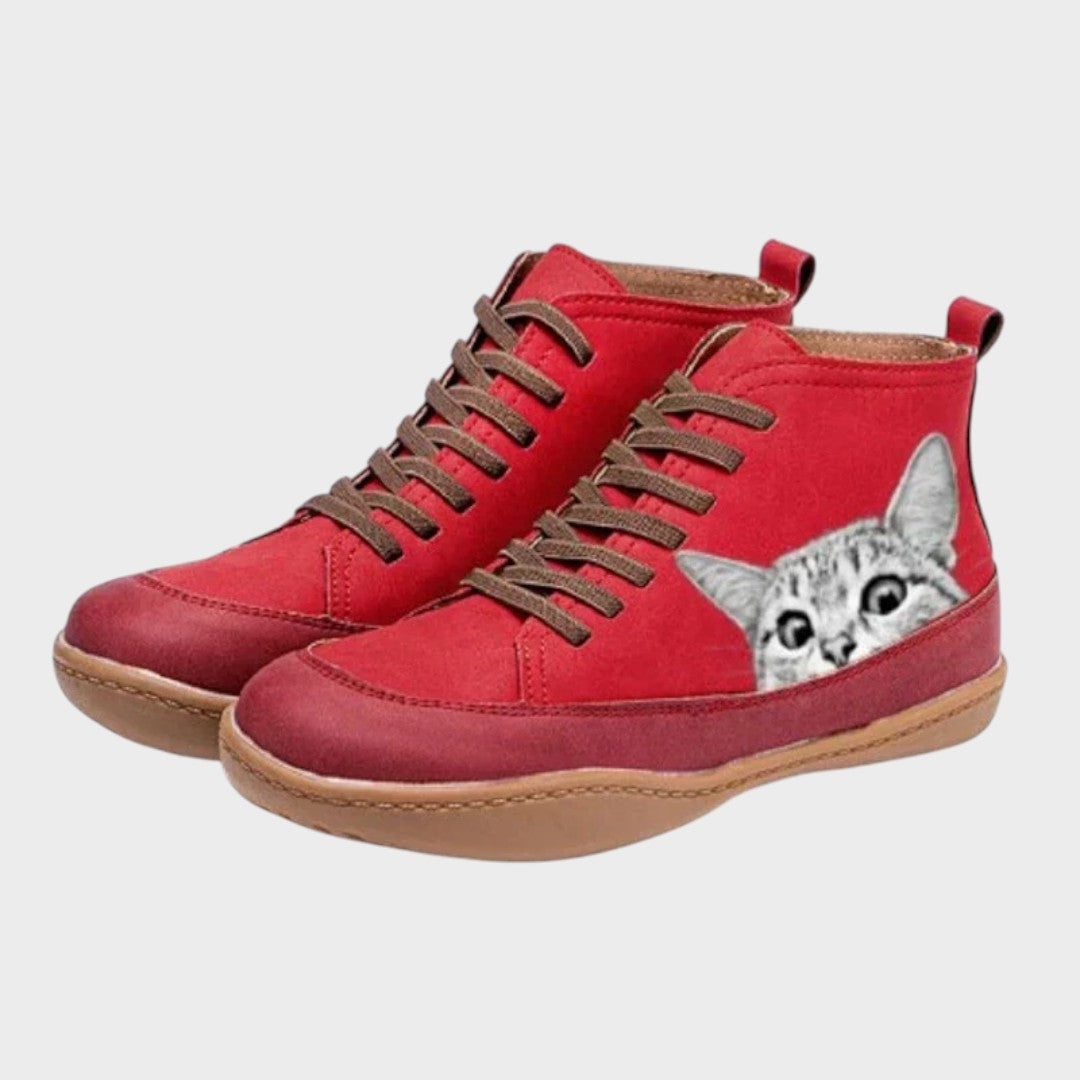 Élise - Bottes en Cuir pour Amateurs de Chats