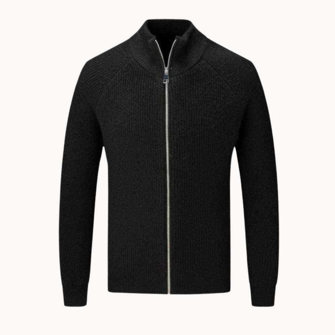 Christophe - Veste en maille avec fermeture éclair