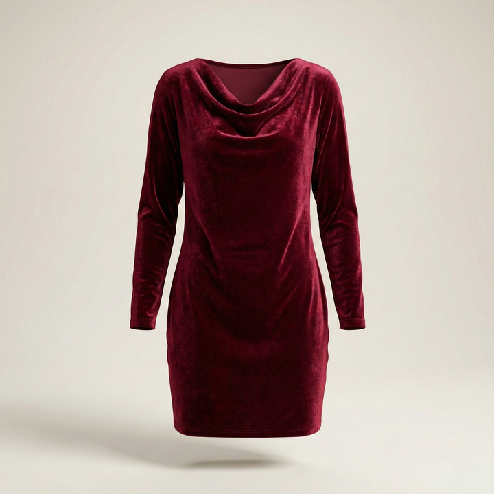 Noélie | Robe en Velours Élegante