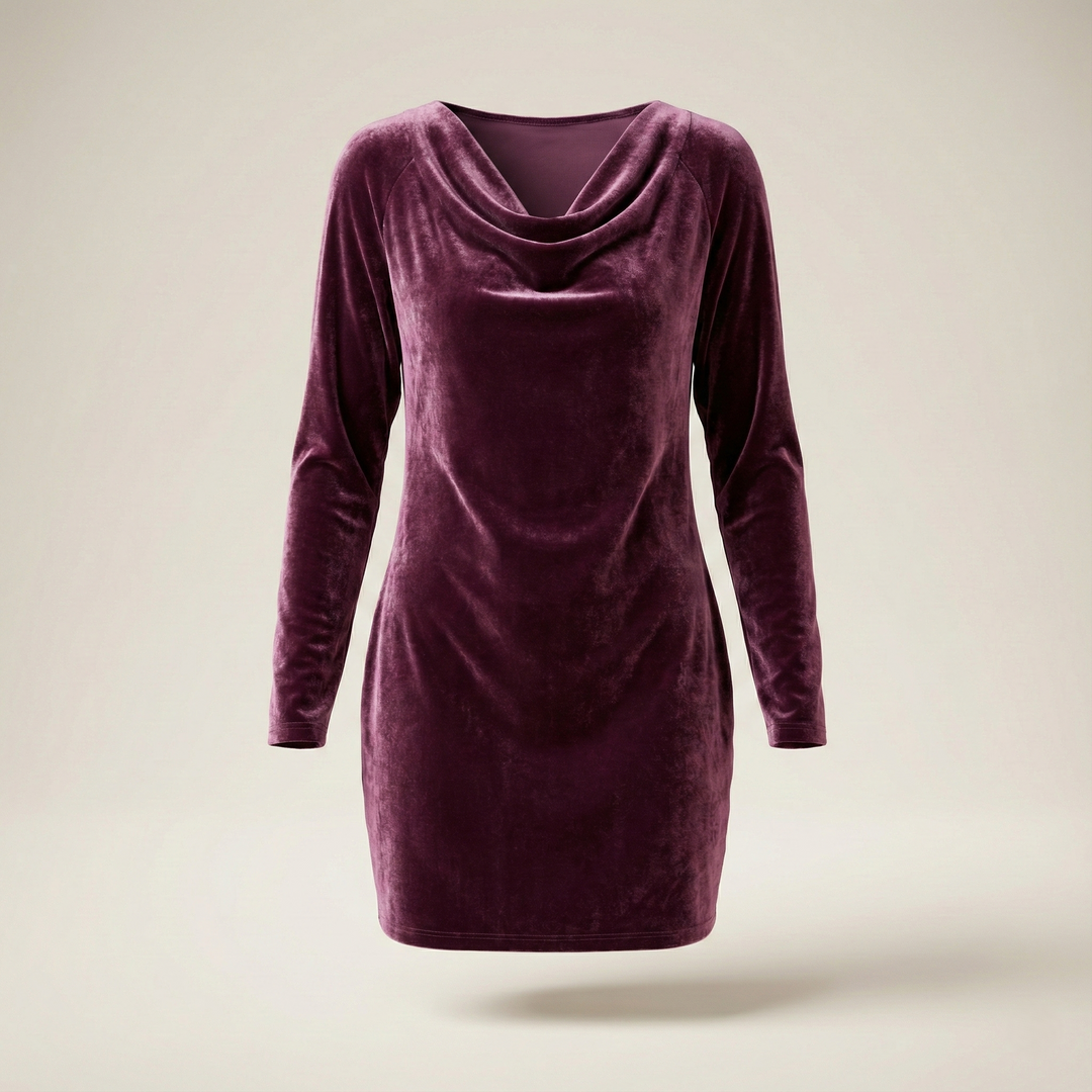 Noélie | Robe en Velours Élegante