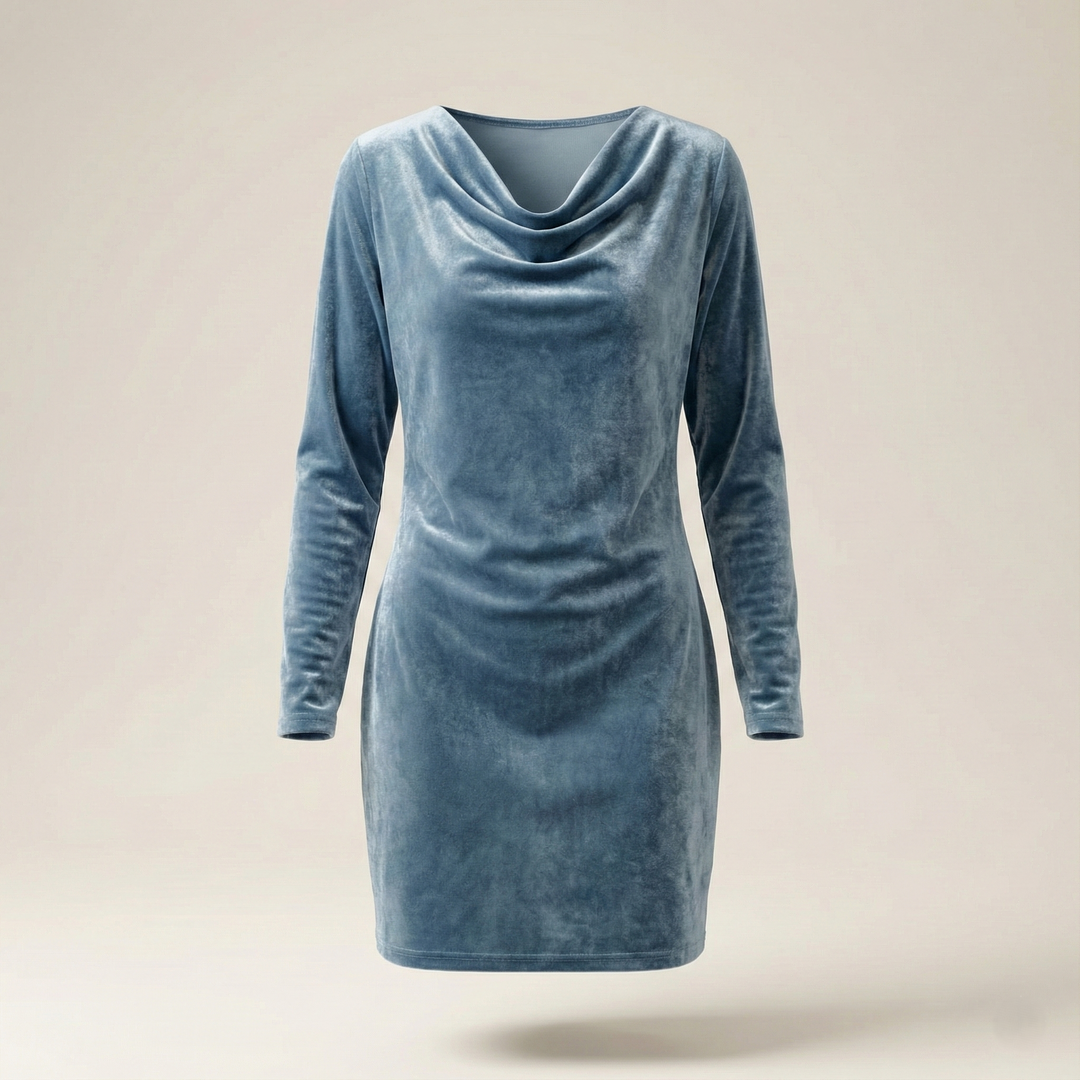 Noélie | Robe en Velours Élegante