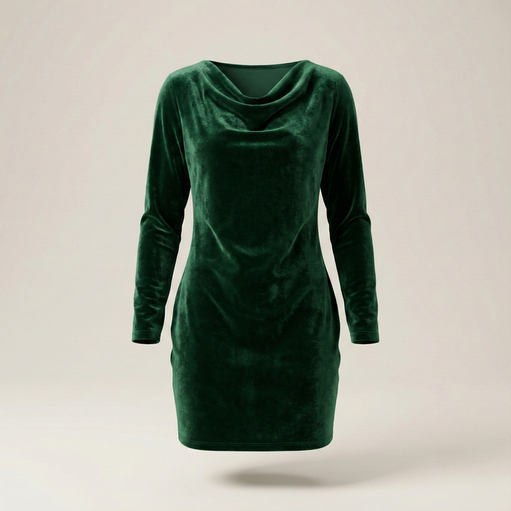 Noélie | Robe en Velours Élegante