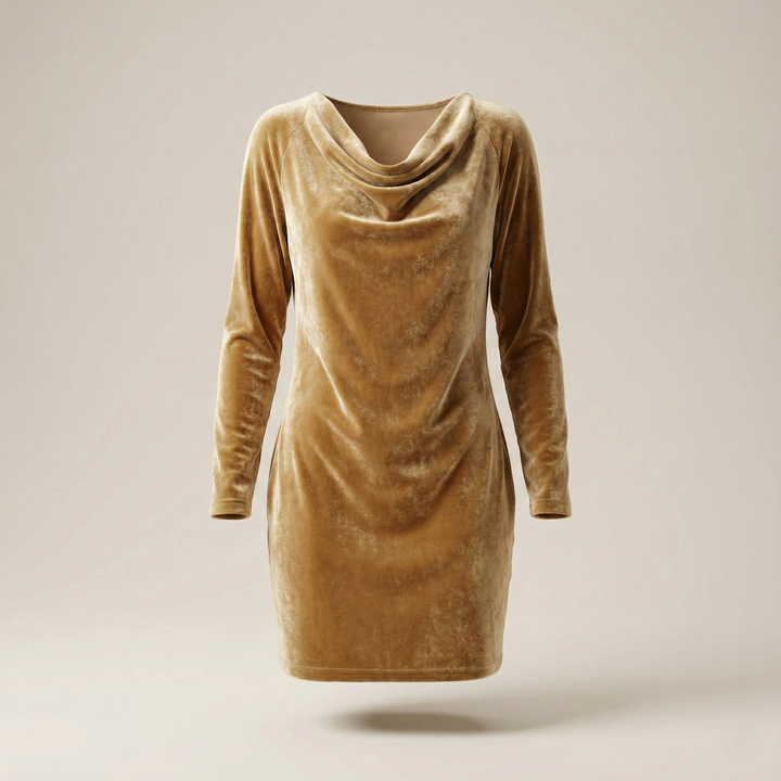 Noélie | Robe en Velours Élegante