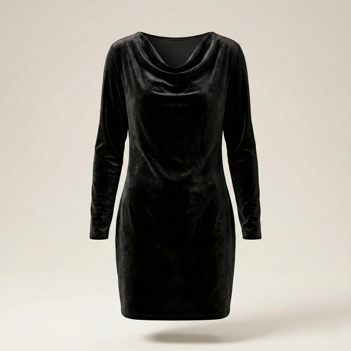 Noélie | Robe en Velours Élegante