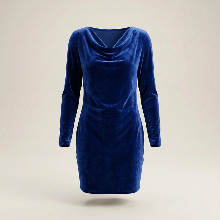 Noélie | Robe en Velours Élegante