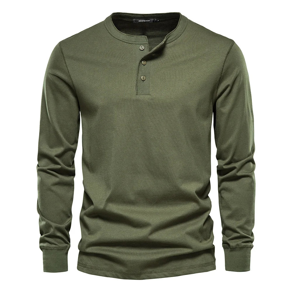 Chemise Henley - Mélange Doux et Respirant