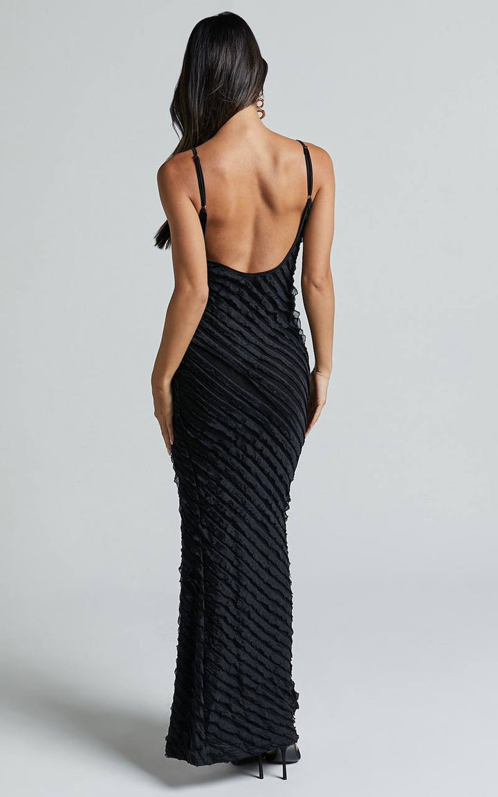 Garance | Robe Noire Élégante